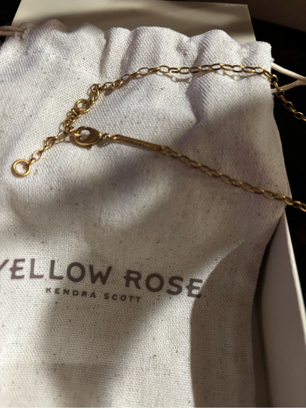 Beau Short Pendant Necklace in Vintage Gold - Picture 3 of 3